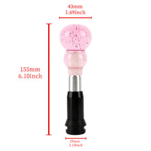 Load image into Gallery viewer, Brand New JDM Pink Glitter Gourd Shape Crystal Automatic Gear Shift Knob Lever Shifter