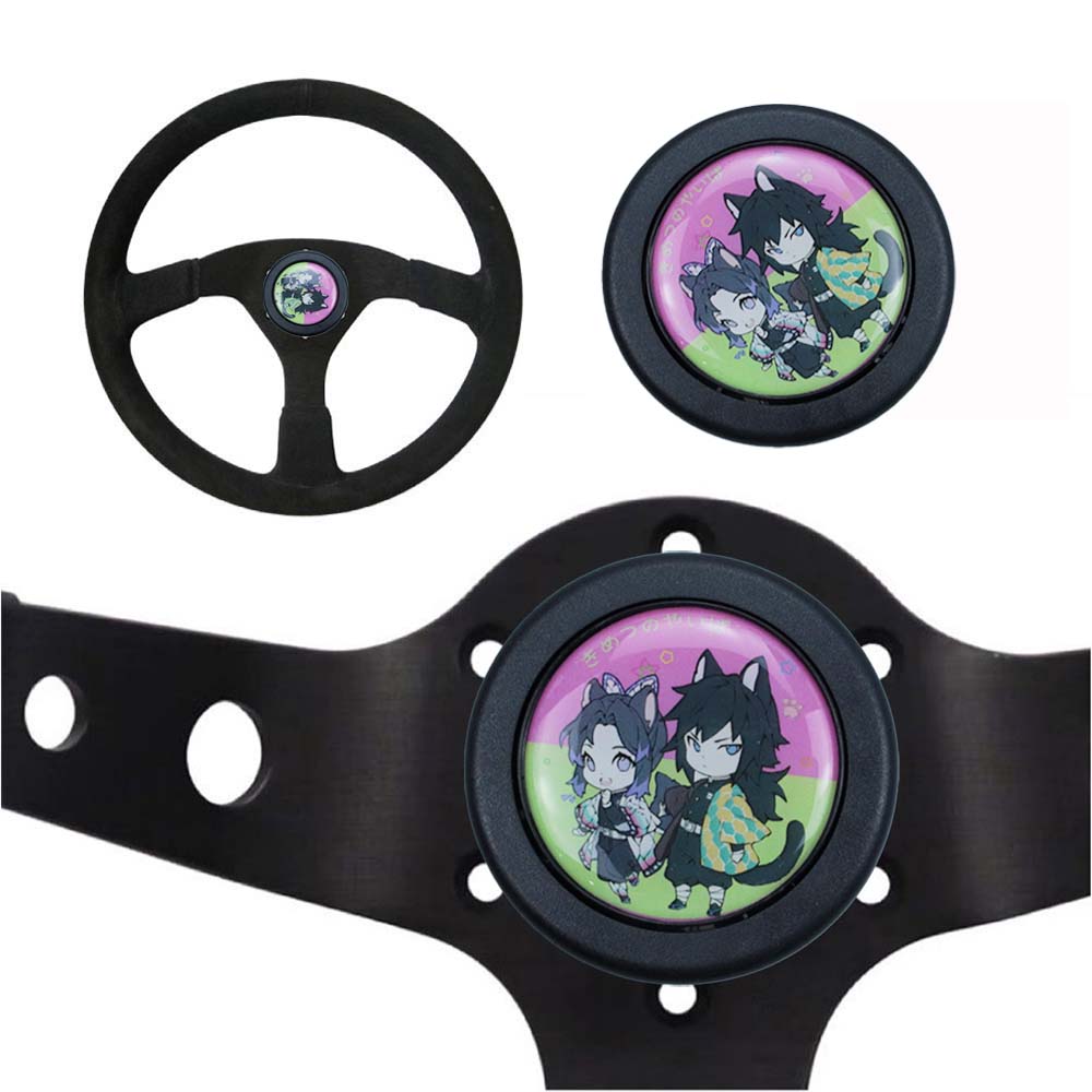 Brand New Universal Anime Hentai Car Horn Button Black Steering Wheel – JK  Racing Inc