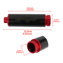 Load image into Gallery viewer, BRAND NEW UNIVERSAL 1PCS JDM Real Carbon Fiber Car Aluminum Red Handle Hand Brake Sleeve Protector Fitment Cover