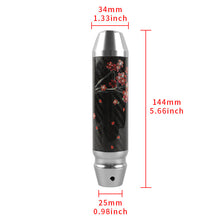 Load image into Gallery viewer, Brand New Sakura Flowers Universal Real Carbon Fiber Silver Aluminum Automatic Transmission Racing Gear Shift Knob