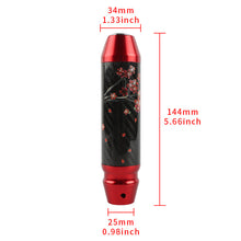 Load image into Gallery viewer, Brand New Sakura Flower Universal Real Carbon Fiber Red Aluminum Automatic Transmission Racing Gear Shift Knob