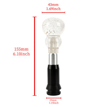 Load image into Gallery viewer, Brand New JDM Clear Glitter Gourd Shape Crystal Automatic Gear Shift Knob Lever Shifter