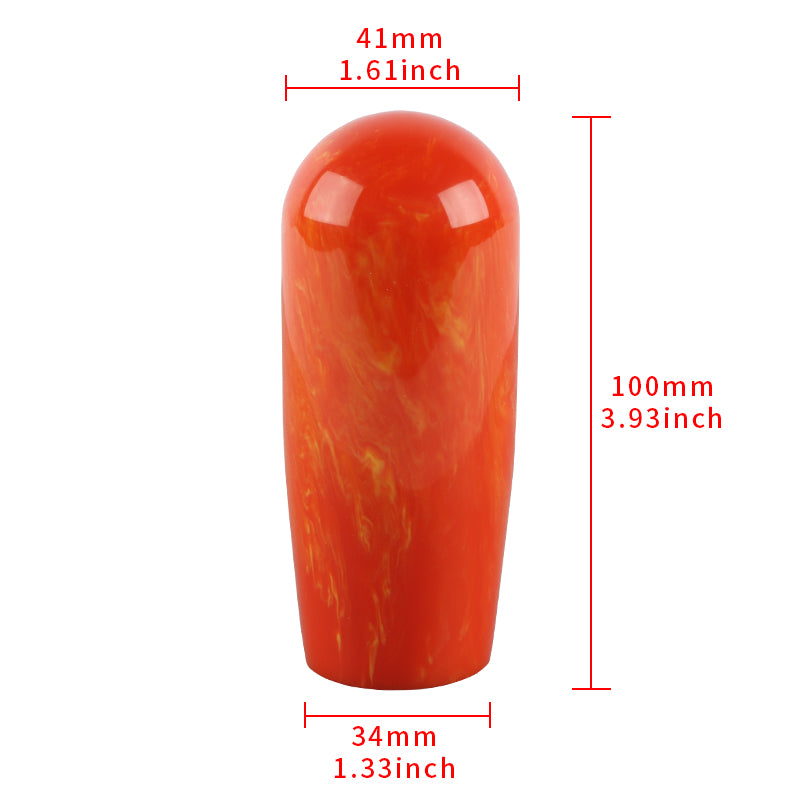 Brand New JDM Universal JDM Red 10CM Marble Style Stick Manual Gear Shift Knob Shifter M8 M10 M12