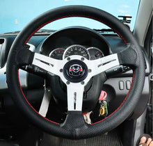 Load image into Gallery viewer, Brand New Universal JDM Anime Kumamon Car Horn Button Black Steering Wheel Center Cap