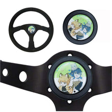 Load image into Gallery viewer, Brand New Universal Anime Hentai Car Horn Button Black Steering Wheel Center Cap