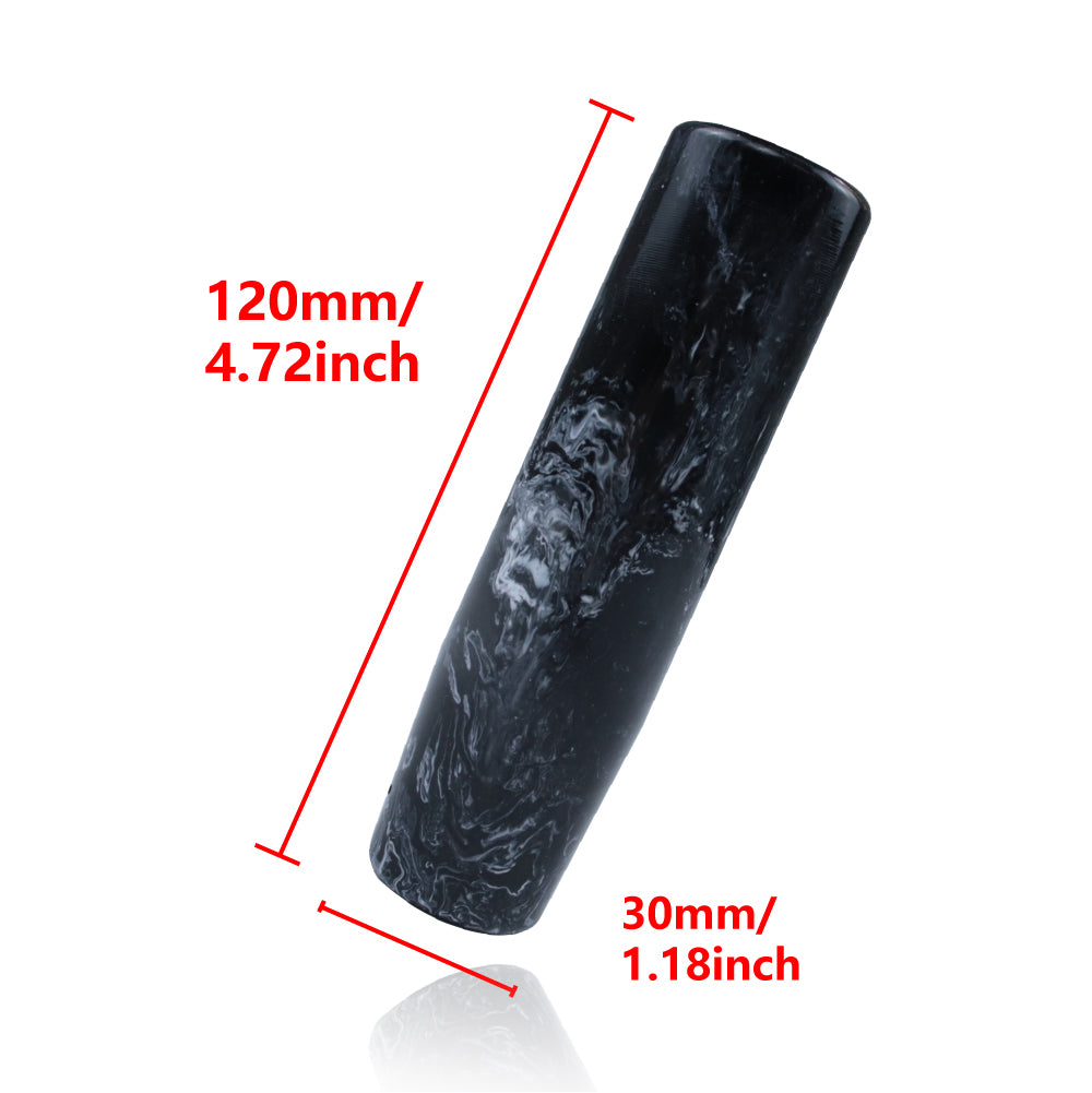 Brand New 12CM Universal Pearl Long BK/WH Stick Manual Car Gear Shift Knob Shifter M8 M10 M12