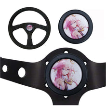 Load image into Gallery viewer, Brand New Universal Anime Hentai Car Horn Button Black Steering Wheel Center Cap