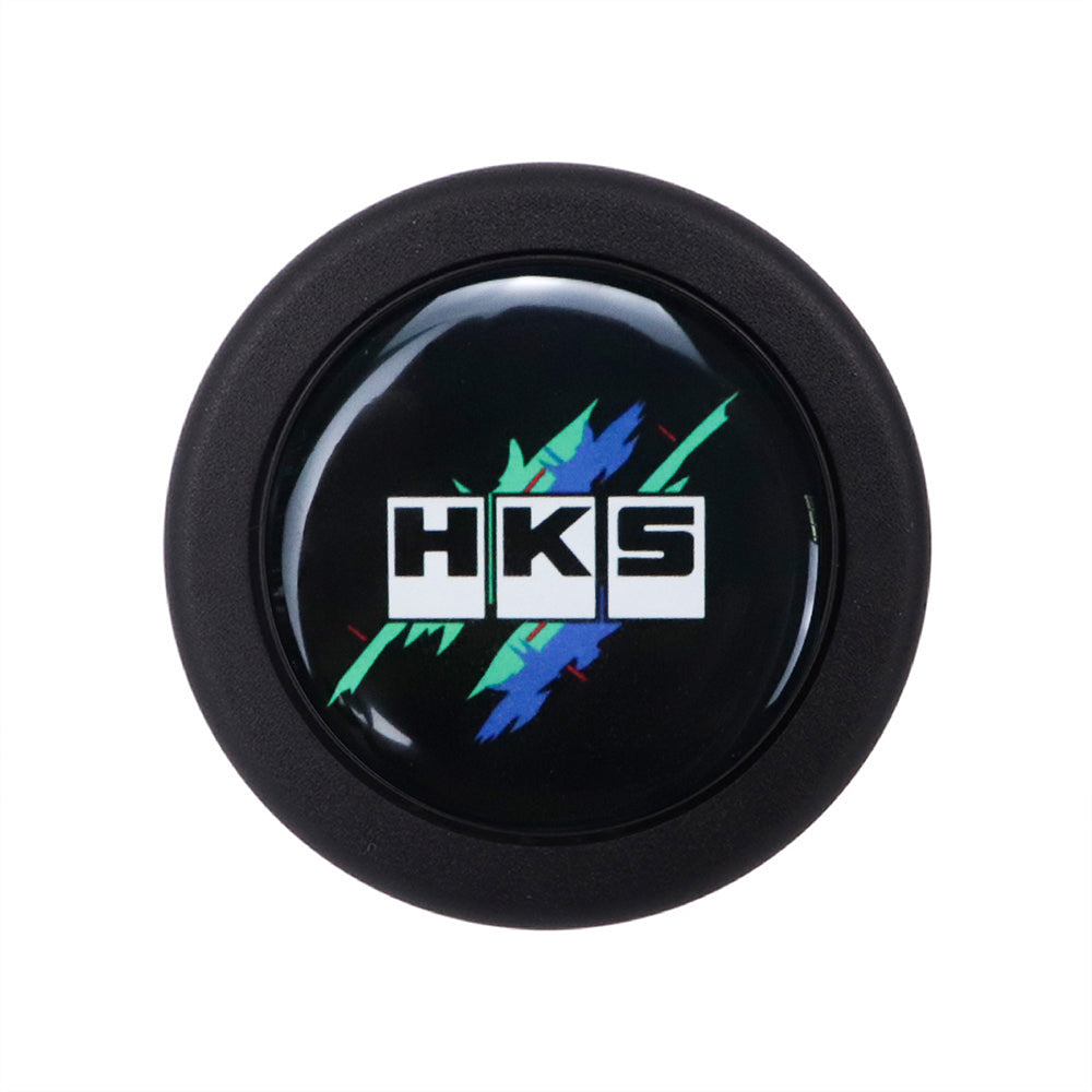 Brand New Universal HKS Car Horn Button Black Steering Wheel Center Cap