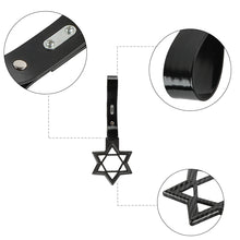 Load image into Gallery viewer, Brand New Hexagram Shaped Carbon Fiber JDM TSURIKAWA Subway Bus Black Handle Strap Charm Drift