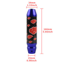 Load image into Gallery viewer, Brand New Naruto Akatsuki Cloud Universal Real Carbon Fiber Blue Aluminum Automatic Transmission Racing Gear Shift Knob