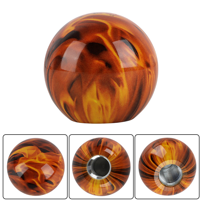 Brand New Universal Fire Ball Round Ball Manual Car Racing Gear Shift Knob Shifter M12 M10 M8