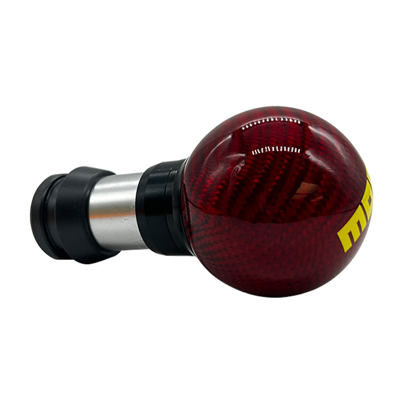 Brand New Universal Momo Real Carbon Fiber Red Round Ball Automatic Car Gear Shift Knob