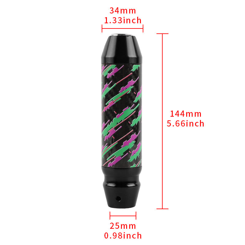 Brand New HKS Universal Real Carbon Fiber Black Aluminum Automatic Transmission Racing Gear Shift Knob