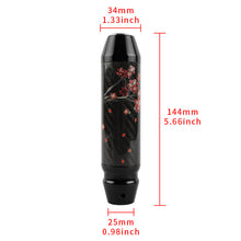 Load image into Gallery viewer, Brand New Sakura Flowers Universal Real Carbon Fiber Black Aluminum Automatic Transmission Racing Gear Shift Knob