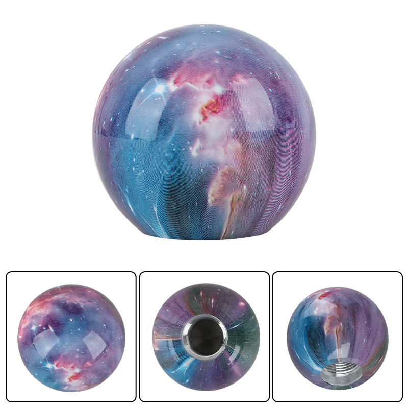 Brand New Universal Star Galaxy Ball Round Ball Manual Car Racing Gear Shift Knob Shifter M12 M10 M8