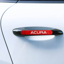 Load image into Gallery viewer, Brand New 4PCS Acura Real Carbon Fiber Red Car Trunk Side Fenders Door Badge Scratch Guard Sticker