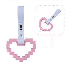 Load image into Gallery viewer, Brand New Minecraft Heart Pink Handle JDM TSURIKAWA Ring Subway Train Bus Handle Strap Charm Drift