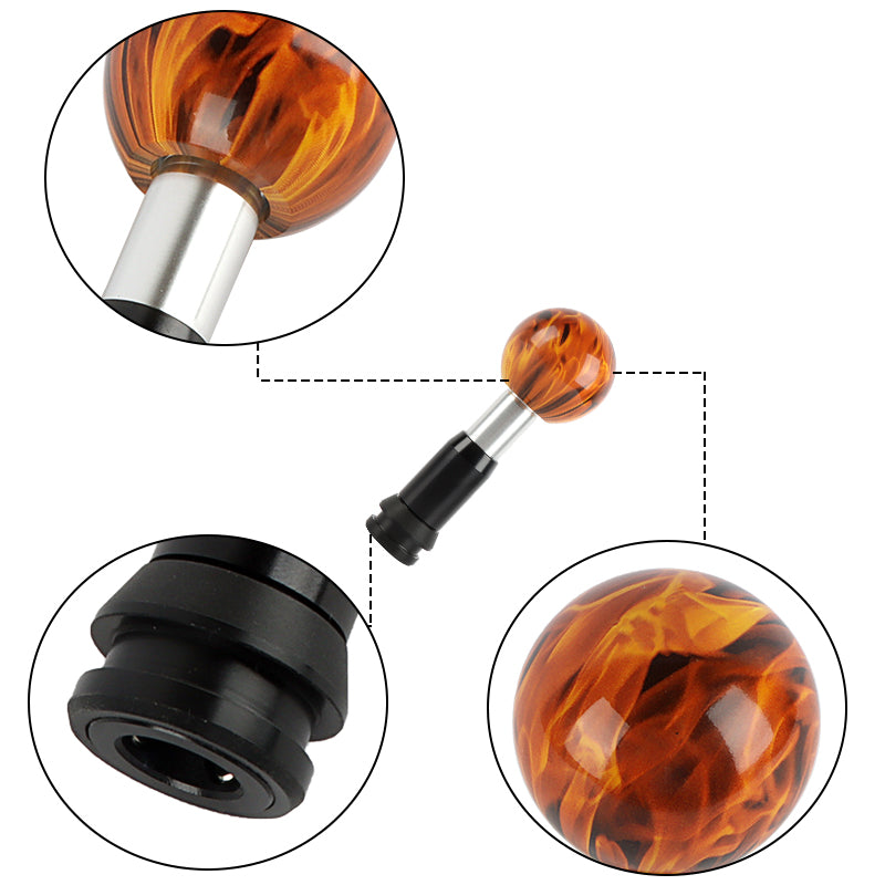 Brand New Fireball Round Ball Aluminum Automatic Transmission Car Gear Shift Knob Shifter level