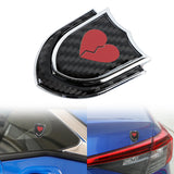 BRAND NEW BROKEN HEART 1PCS Metal Real Carbon Fiber VIP Luxury Car Emblem Badge Decals