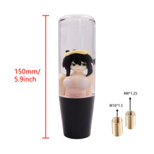 Load image into Gallery viewer, Brand New Universal Anime Girl Character Crystal Clear Stick Car Manual Gear Shift Knob Shifter Lever Cover