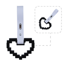 Load image into Gallery viewer, Brand New Minecraft Heart Black Handle JDM TSURIKAWA Ring Subway Train Bus Handle Strap Charm Drift