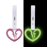 Brand New Broken Heart White Handle Glow in the Dark JDM TSURIKAWA Ring Subway Train Bus Handle Strap Charm Drift