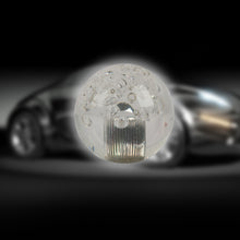 Load image into Gallery viewer, BRAND NEW UNIVERSAL V2 CRYSTAL BUBBLE CLEAR ROUND BALL SHIFT KNOB MANUAL CAR RACING GEAR UNIVERSAL