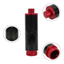 Load image into Gallery viewer, BRAND NEW UNIVERSAL 1PCS JDM Real Carbon Fiber Car Aluminum Red Handle Hand Brake Sleeve Protector Fitment Cover