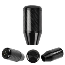 Load image into Gallery viewer, Brand New Universal 5 SPEED Black Real Carbon Fiber Racing Gear Stick Shift Knob For MT Manual M12 M10 M8