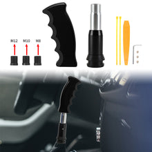 Load image into Gallery viewer, Brand New JDM Black Aluminum Slotted Pistol Grip Handle Automatic Gear Shift Knob Shifter