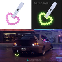 Load image into Gallery viewer, Brand New Minecraft Heart H-Pink (Glows in the Dark) JDM TSURIKAWA Ring Subway Train Bus White Handle Strap Charm Drift