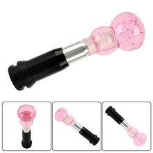 Load image into Gallery viewer, Brand New JDM Pink Glitter Gourd Shape Crystal Automatic Gear Shift Knob Lever Shifter