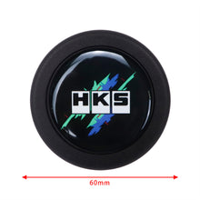 Load image into Gallery viewer, Brand New Universal HKS Car Horn Button Black Steering Wheel Center Cap