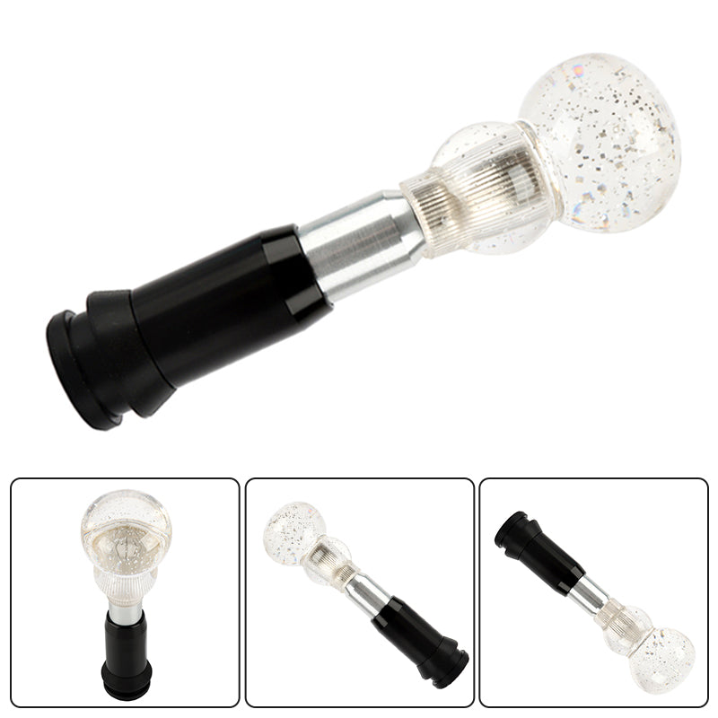 Brand New JDM Clear Glitter Gourd Shape Crystal Automatic Gear Shift Knob Lever Shifter