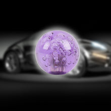 Load image into Gallery viewer, BRAND NEW UNIVERSAL V2 CRYSTAL BUBBLE PURPLE ROUND BALL SHIFT KNOB MANUAL CAR RACING GEAR UNIVERSAL