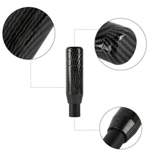 Load image into Gallery viewer, Brand New Universal JDM 13CM Aluminum Carbon Fiber Style Automatic Gear Stick Shift Knob Lever Shifter