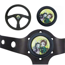 Load image into Gallery viewer, Brand New Universal Anime Hentai Car Horn Button Black Steering Wheel Center Cap