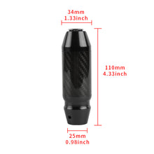 Load image into Gallery viewer, Brand New Universal Real Carbon Fiber Black Aluminum Automatic Transmission Racing Gear Shift Knob