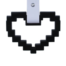 Load image into Gallery viewer, Brand New Minecraft Heart Black Handle JDM TSURIKAWA Ring Subway Train Bus Handle Strap Charm Drift