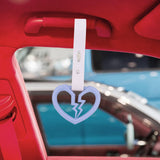 Brand New Broken Heart Light Blue JDM TSURIKAWA Ring Subway Train Bus Handle Strap Charm Drift