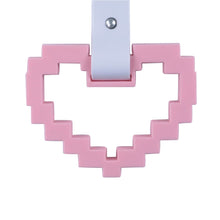 Load image into Gallery viewer, Brand New Minecraft Heart Pink Handle JDM TSURIKAWA Ring Subway Train Bus Handle Strap Charm Drift