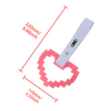 Load image into Gallery viewer, Brand New Minecraft Heart Pink (Glows in the Dark) JDM TSURIKAWA Ring Subway Train Bus White Handle Strap Charm Drift