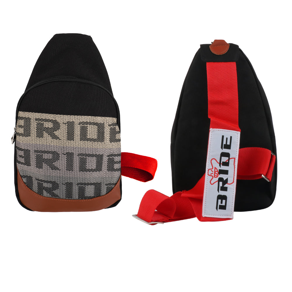 Brand New JDM BRIDE Red Backpack Molle Tactical Sling Chest Pack Shoulder Waist Messenger Bag