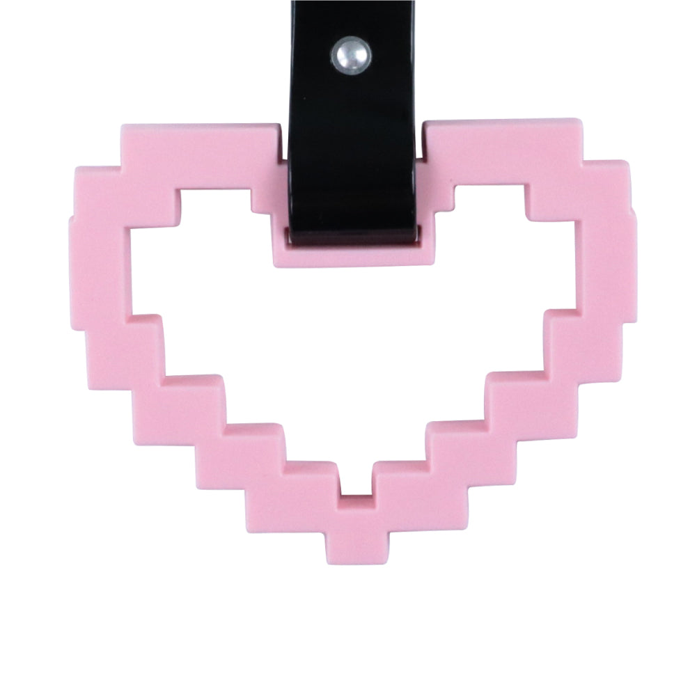 Brand New Minecraft Heart Pink Handle JDM TSURIKAWA Ring Subway Train Bus Handle Strap Charm Drift