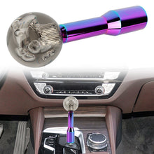 Load image into Gallery viewer, BRAND NEW UNIVERSAL V2 CRYSTAL BUBBLE BLACK ROUND BALL SHIFT KNOB MANUAL CAR RACING GEAR M8 M10 M12 &amp; Neo Chrome Shifter Extender Extension