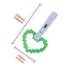 Load image into Gallery viewer, Brand New Minecraft Heart Green (Glows in the Dark) JDM TSURIKAWA Ring Subway Train Bus White Handle Strap Charm Drift