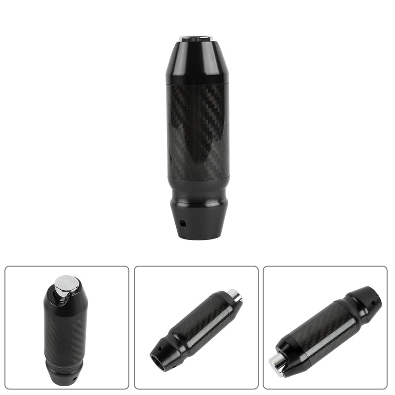 Brand New Universal Real Carbon Fiber Black Aluminum Automatic Transmission Racing Gear Shift Knob