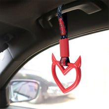 Load image into Gallery viewer, Brand New Supreme Devil Heart Shaped Red JDM TSURIKAWA Subway Bus Handle Strap Charm Drift