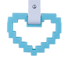 Load image into Gallery viewer, Brand New Minecraft Heart Teal Handle JDM TSURIKAWA Ring Subway Train Bus Handle Strap Charm Drift