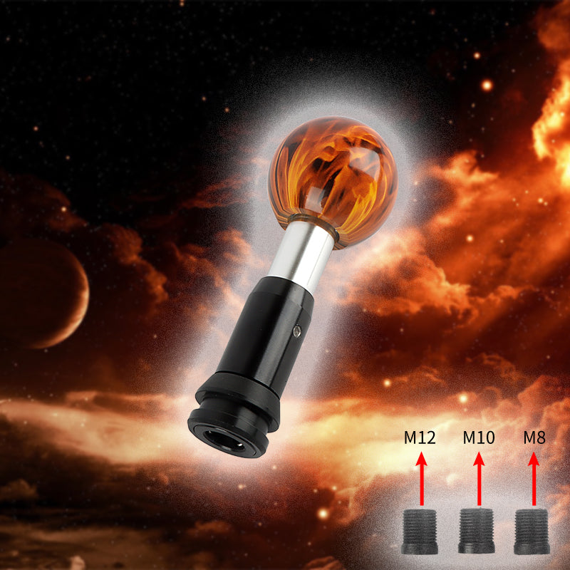 Brand New Fireball Round Ball Aluminum Automatic Transmission Car Gear Shift Knob Shifter level